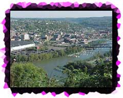The pointe of McKeesport where the Yough River meets the Mon.