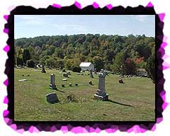 A view looking across Peace Lutheran Cemetery in Greenock, Elizabeth Twp. PA