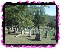 A view along the road leading up to Round Hill Church.